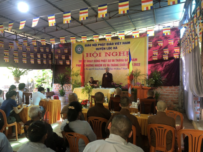 Hà Tĩnh: Phật giáo Lộc Hà sơ kết công tác Phật sự 6 tháng đầu năm 2022